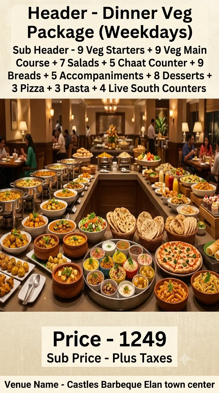 Dinner Veg Package (Weekdays)