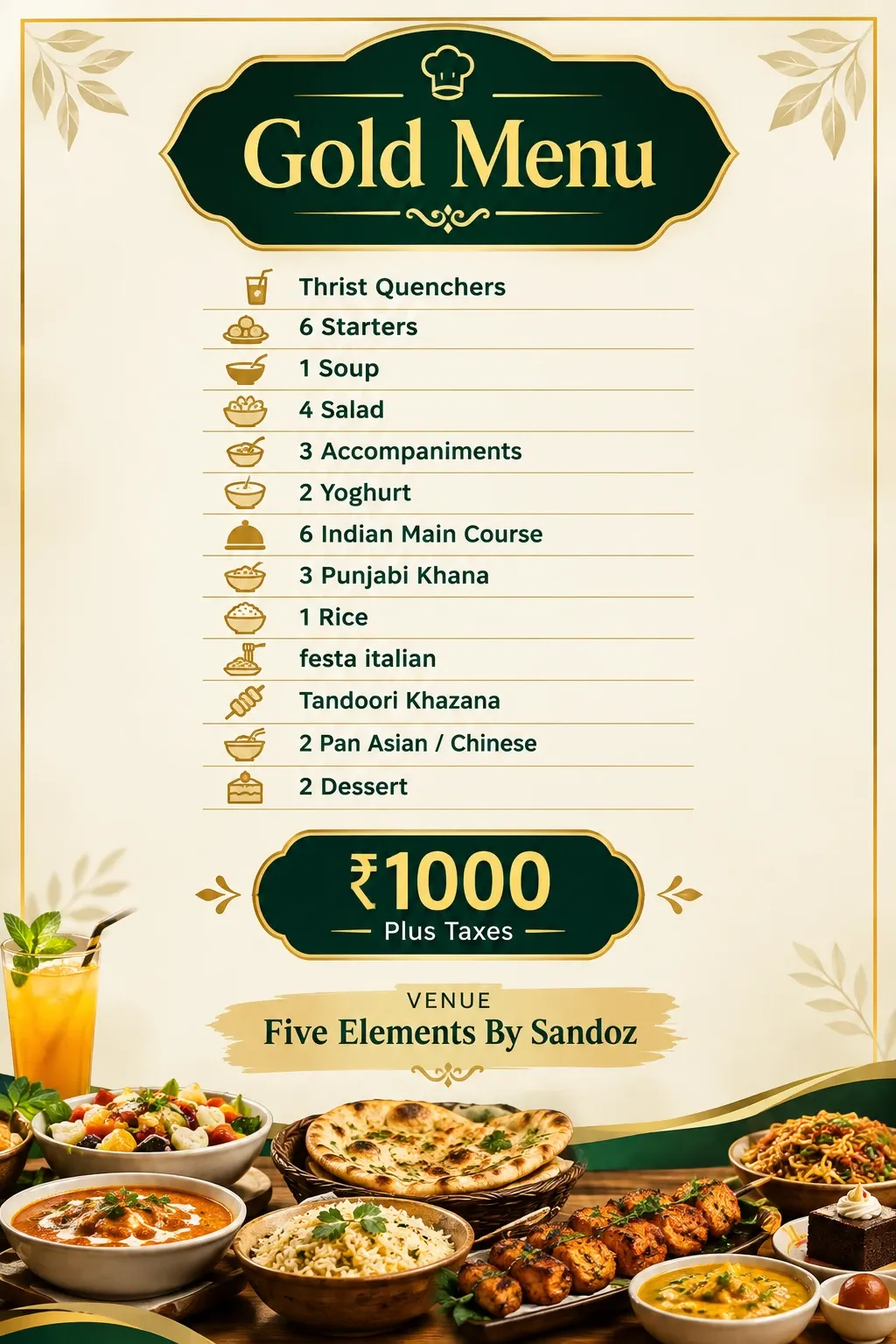 Gold Menu